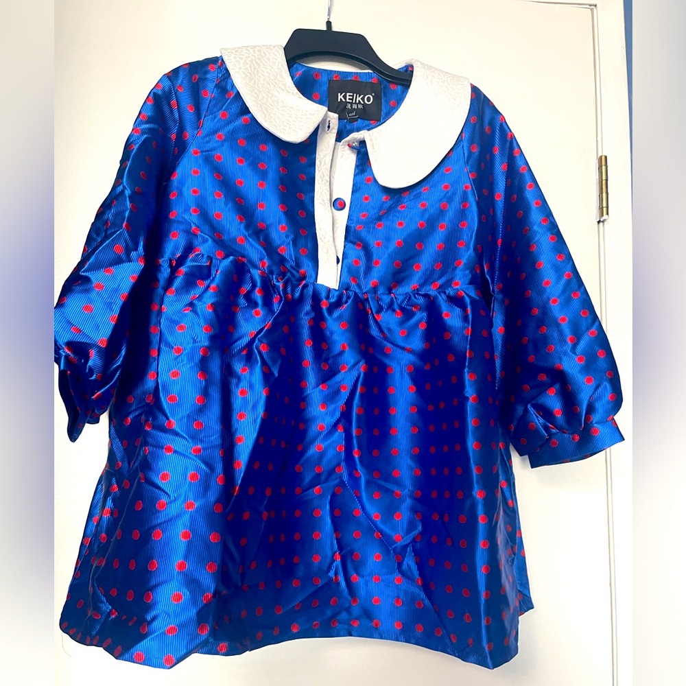 Polka dot babydoll dress